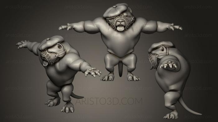 Figurines heroes, monsters and demons (STKM_0158) 3D model for CNC machine